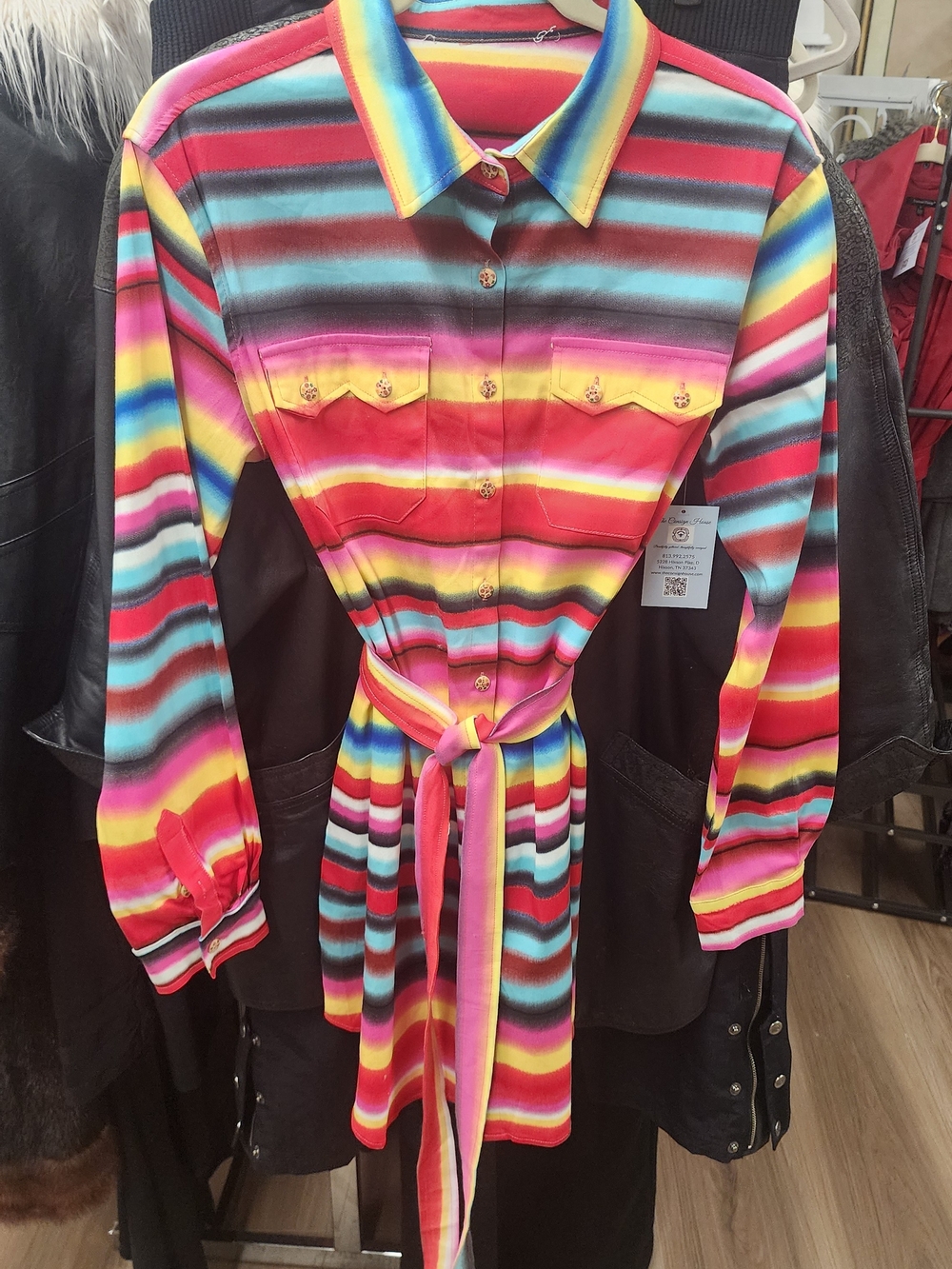 L&B Rainbow Stripe Dress